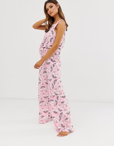 Комбинируемые пижамные брюки с принтом радуги ASOS DESIGN-Мульти