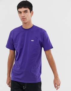 Фиолетовая футболка с маленьким логотипом Vans-Фиолетовый