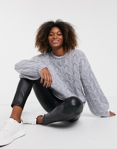 Вязаный джемпер Vila-Серый