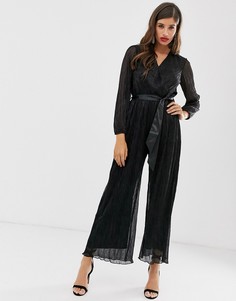 Комбинезон с пышными рукавами Closet-Черный