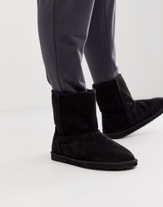 Черные ботинки-слиперы ASOS DESIGN-Черный