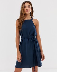 Темно-синее свободное платье River Island-Темно-синий