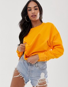 Оранжевый легкий oversize-свитшот ASOS DESIGN