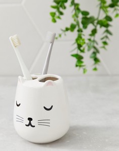 Подставка для зубных щеток с принтом кошки Sass & Belle-Мульти