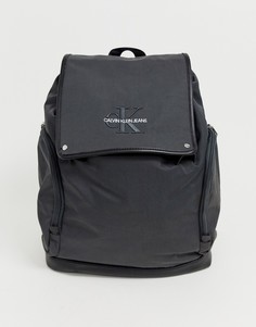 Серый рюкзак с логотипом и монограммой Calvin Klein Jeans