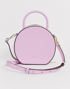Розовая кожаная сумка через плечо Kate Spade Andi canteen-Розовый