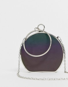 Клатч со светоотражающим эффектом ASOS DESIGN-Мульти