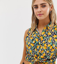 Блузка без рукавов с принтом Bershka-Мульти