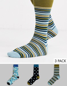 3 пары носков с принтом HS by Happy Socks-Мульти