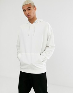 Oversize-худи белого цвета из легкого материала ASOS DESIGN-Белый