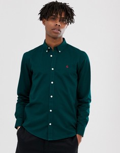 Темно-зеленая рубашка с длинными рукавами Carhartt WIP Madison-Зеленый