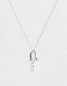 Серебристая цепочка с подвесками Icon Brand-Серебряный