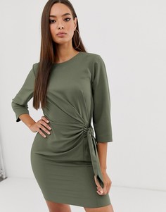Платье мини с запахом ASOS DESIGN-Зеленый