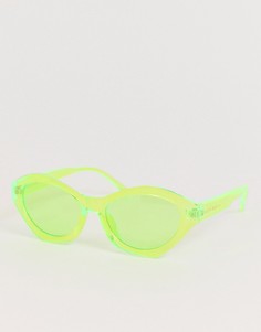 Зеленые солнцезащитные очки \кошачий глаз\" South Beach-Зеленый