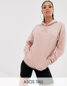 Худи розового цвета ASOS DESIGN Tall-Розовый