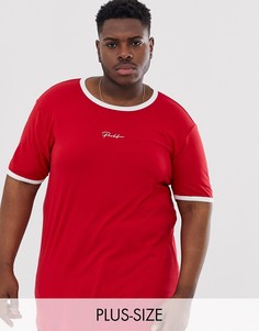 Красная футболка с надписью \prolific\" River Island Big & Tall-Красный