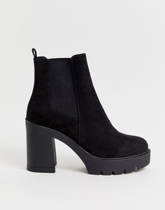 Черные ботильоны челси ASOS DESIGN Elderberry-Черный