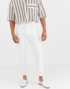 Белые джинсы с завышенной талией ASOS DESIGN-Белый