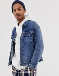 Выбеленная джинсовая куртка Levis Engineered-Синий Levis LEJ