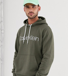 Худи темно-зеленого цвета с логотипом Calvin Klein эксклюзивно для ASOS-Зеленый