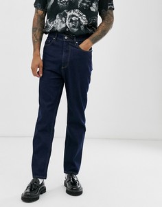 Джинсы цвета индиго с завышенной талией ASOS DESIGN-Синий