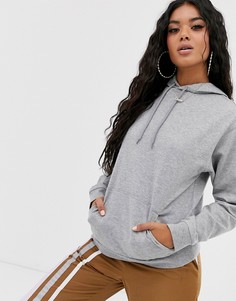 Худи серого меланжевого цвета ASOS DESIGN-Серый