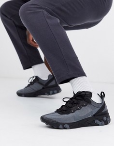 Черные кроссовки Nike React Element 55 CI3831-001-Черный