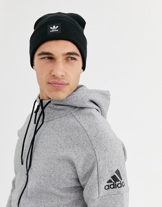Черная шапка-бини с логотипом adidas Originals-Черный
