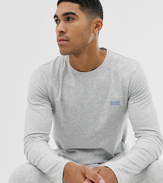 Серый лонгслив с логотипом BOSS bodywear