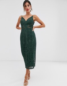 Платье-футляр миди ASOS DESIGN-Мульти
