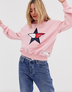 Свитшот с логотипом и звездой Tommy Jeans summer heritage-Розовый