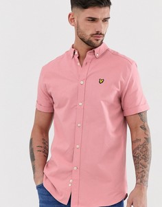 Оксфордская рубашка с короткими рукавами Lyle & Scott-Розовый