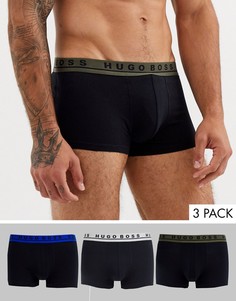 Набор из 3 черных боксеров-брифов BOSS-Черный