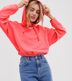 Худи укороченного кроя неоново-розового цвета Reebok эксклюзивно для ASOS-Розовый