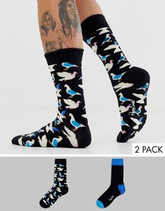 2 пары носков с принтом Happy Socks-Мульти