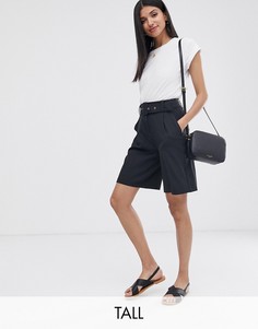 Строгие шорты с поясом Vero Moda Tall - Aware-Черный