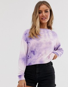 Футболка с длинным рукавом с принтом тай-дай New Look-Мульти
