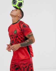 Футболка с анималистичным принтом ASOS 4505-Красный