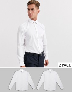 2 приталенные рубашки French Connection-Белый