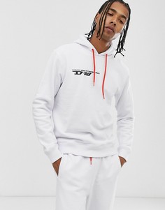 Белый худи с логотипом Diesel Umlt-Brandon