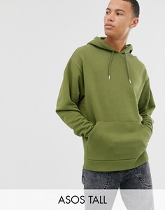 Oversize-худи цвета хаки ASOS DESIGN Tall-Зеленый