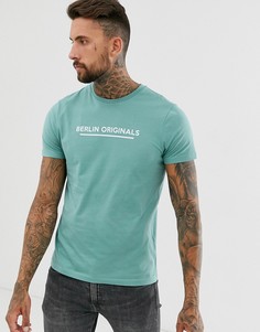 Футболка с принтом ASOS DESIGN-Синий