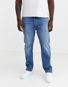Светлые джинсы прямого кроя с классической талией Levis - Big & Tall 501 original (ironwood overt)-Синий Levis®