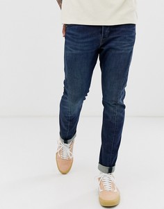 Темные узкие джинсы с суженными книзу штанинами Levis Engineered 512 - indigo blood-Синий Levis LEJ