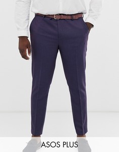 Саржевые брюки скинни ASOS DESIGN Plus Wedding-Красный