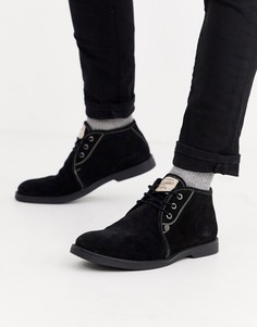 Черные замшевые ботинки Original Penguin-Черный