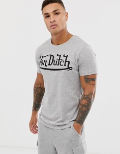 Футболка с круглым воротом и логотипом Von Dutch-Мульти