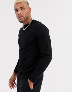 Черный легкий свитшот ASOS DESIGN