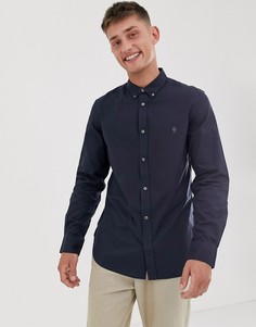 Оксфордская рубашка на пуговицах с логотипом French Connection-Темно-синий