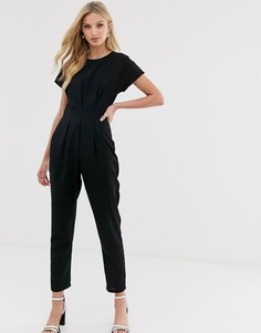 Комбинезон со складками ASOS DESIGN-Черный